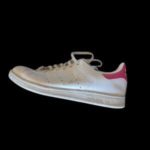 ADIDAS STAN SMITH White and Pink Sneakers Size 8